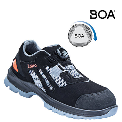 Zapato de trabajo Atlas flash 3200 low boa s1 | gris negro | talla 48 - 00.012.166.48
