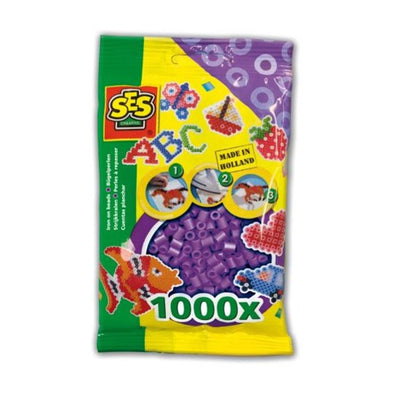 Beads de hierro SES - Púrpura, 1000.