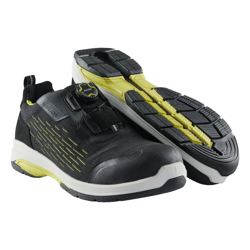 Zapato de seguridad con cuna Blåkläder 2442 | negro alta visibilidad amarillo | talla 43 - 7330509826065