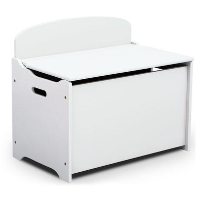 Delta Children TB83460GN-130GN-130 Box di stoccaggio in legno con schienale bianco