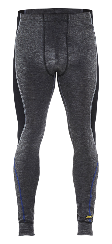 Blåkläder calzoncillos largos 100% merino cálido 18491732 | gris medio negro | talla 4xl - 7330509423417