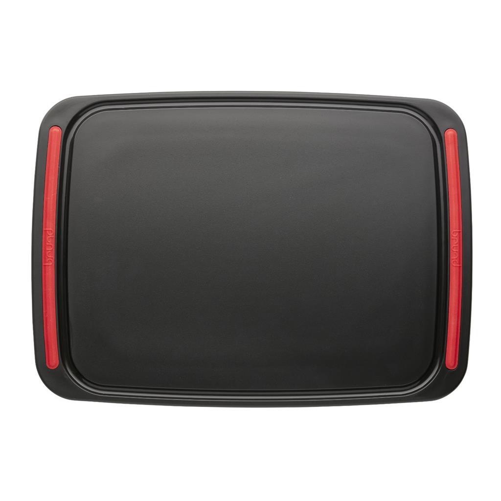 Brund brund fácil cortado snijplank 41x30x0.8 cm rojo negro