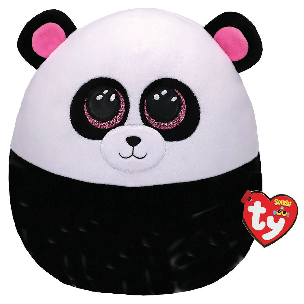 Ty Ty Squish Un enojado Panda Cuddly Cushion Bamboo 31 cm