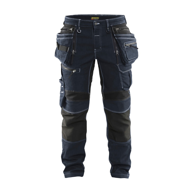 Pantalón de trabajo Blåkläder denim elástico x1900 19901141 | negro | talla c58 - 7330509532195