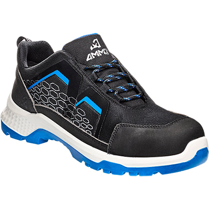 Emma werkschoen crossforce fly d laag s3 | zwart blauw | maat 47 - 8715316153884