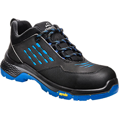 Emma werkschoen crossforce d laag s3 | zwart blauw | maat 40 - 8715316154416