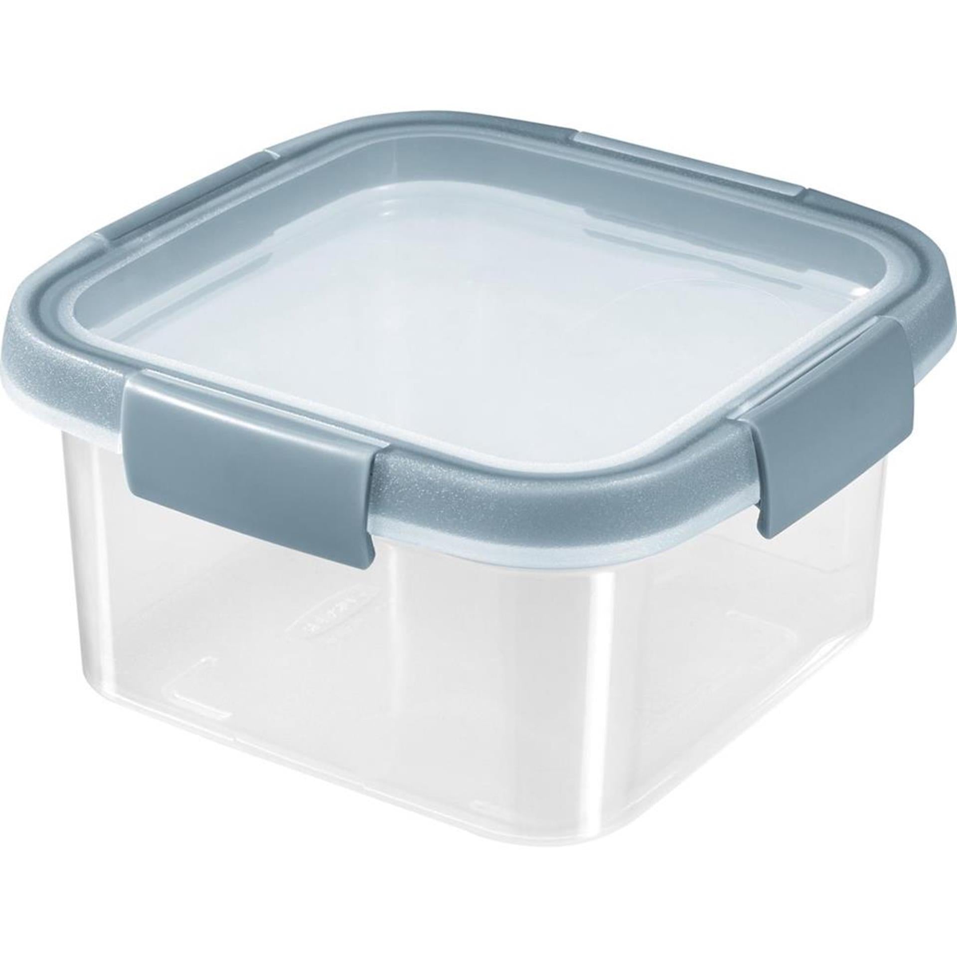 Curver smart fresh eco vershoudbakje vierkant 1,1l smokey grey transparant
