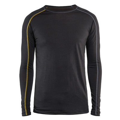 Canottiera Blåkläder merino xlight manica lunga 479917349835 | grigio scuro giallo | taglia 4xl - 7330509545522