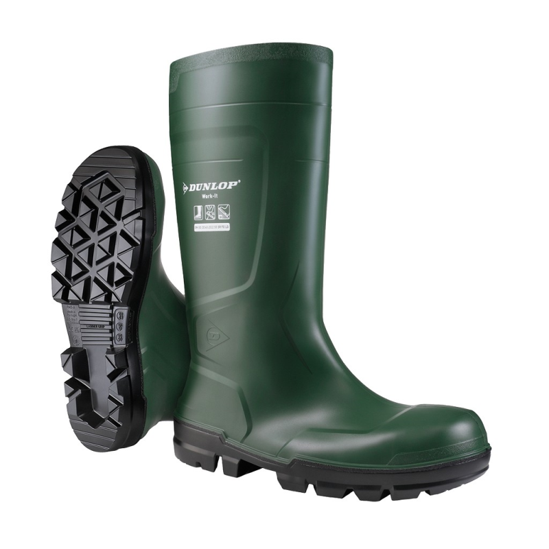 Dunlop nb2kl01 work it pvc laars s5 | groen | maat 35 - 8713197372653