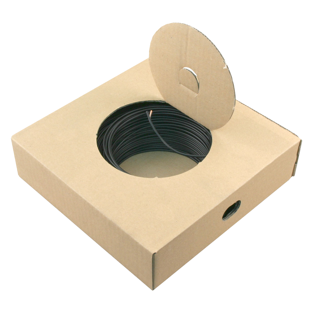 Installatiedraad 1.5 mm². 100 m zwart - 01.265.01