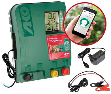 Dispositivo per recinzione elettrica intelligente Ako Power Station xdi 10000 12 V