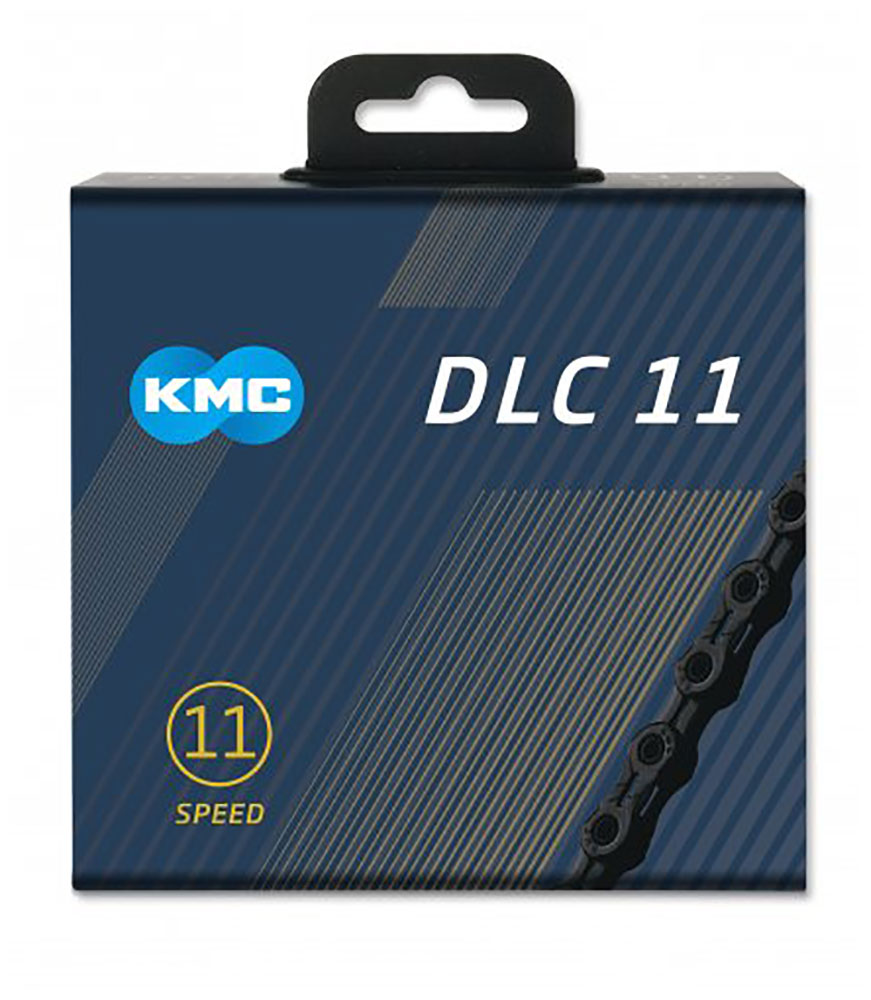 KMC Bicycle Chain DLC 11 - 118 Link - Blu Nero - estremamente resistente - 243G