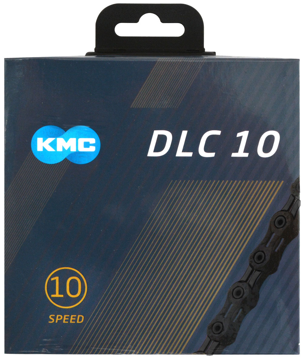 KMC DLC 10 116 Cadena de bicicleta verde negro