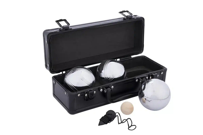 Engelhart jeu de boules 3 palline in valigia in alluminio nero