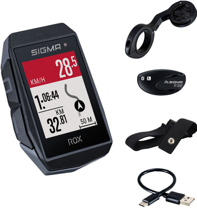 Sigma ROX 11.1 EVO GPS HR Set set SW Butler+Ant+Ble Borst+USB-C