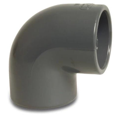 Rodilla PVC 63mm 90° 16 bar kiwa