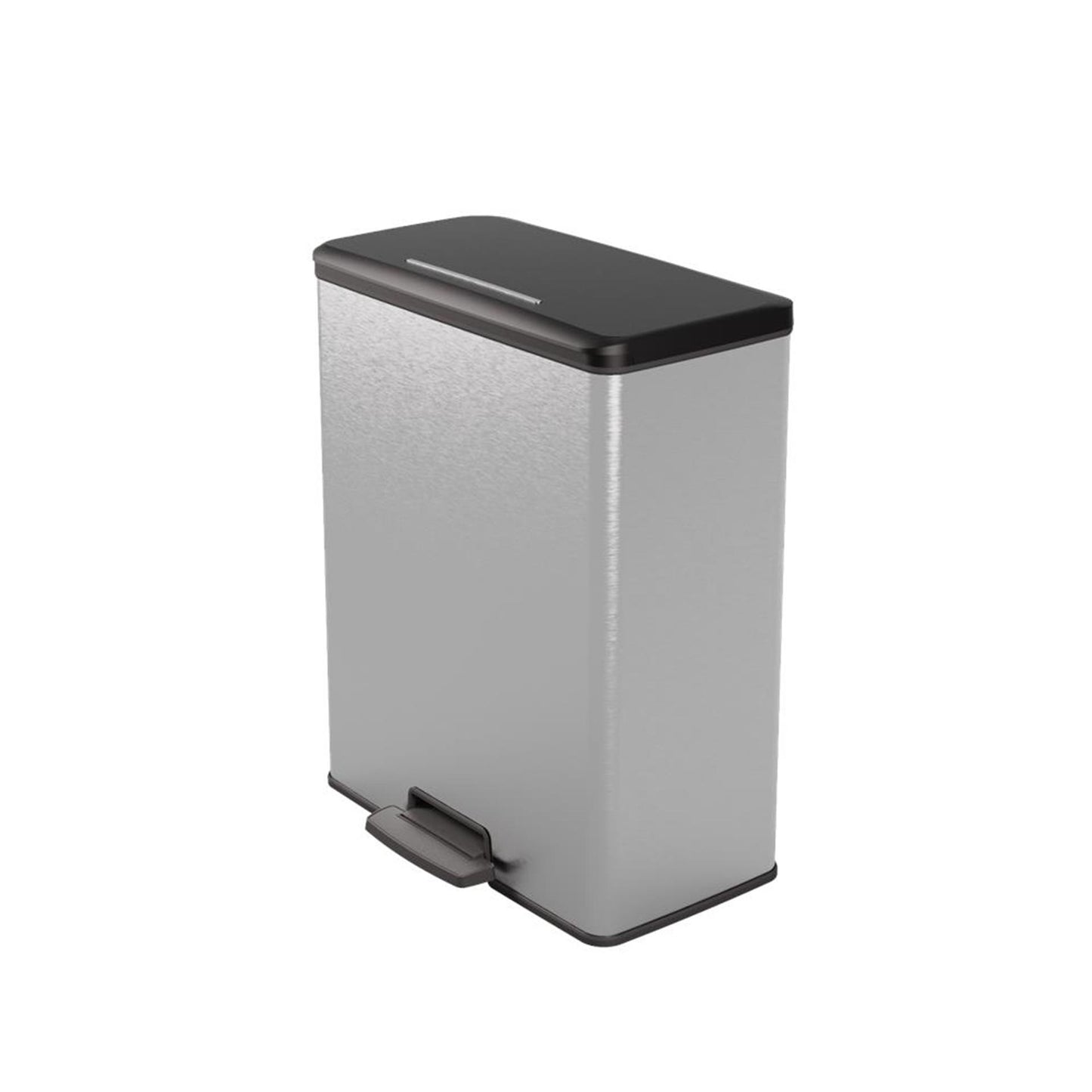 Curver decobin pedaalemmer 65l zilver metallic