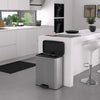 Curver Curver Curver Pedal Bin Deco Rettangolare 65 L color argento