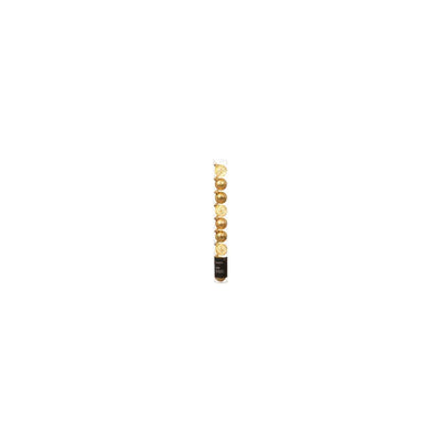 Decoris palline di Natale in vetro oro chiaro ã˜3cm mix trasparente lucido opaco tubo da 9 pezzi