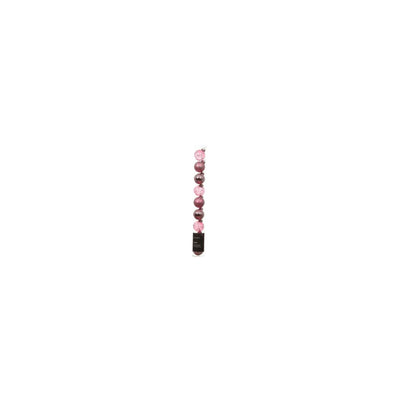 Decoris Palline di Natale in vetro rosa ã˜3cm mix trasparente lucido opaco tubo da 9 pezzi
