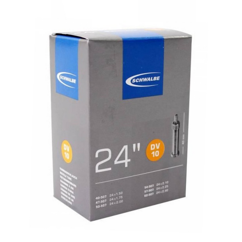 SCHWALBE TUBI INTERNO 24 X 1,50 2,40 pollici (40 62-507) DV 40 mm