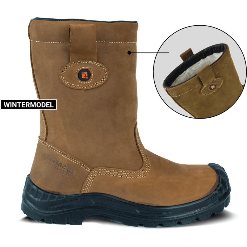 Botas de trabajo Safeet lucca forradas s3 | marrón | talla 43 - 8719388022321