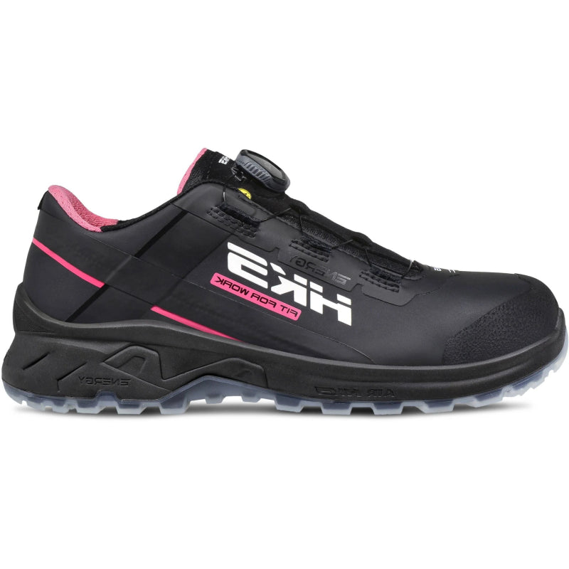 Zapato de trabajo hks airguard rosa negro boa s3l bajo | negro | talla 42 - 4040005667422