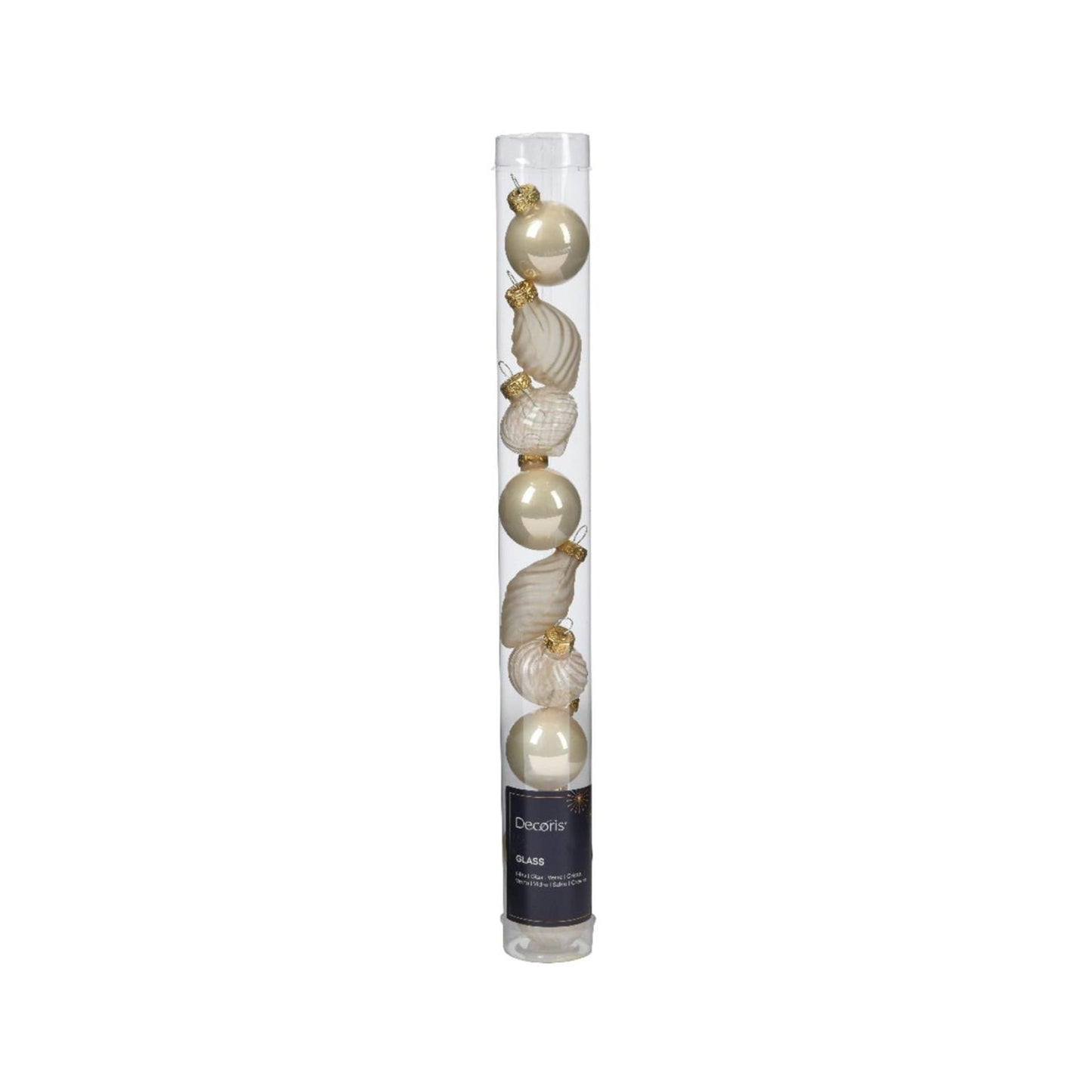 Palline di Natale Decoris mini dia3cm perle di vetro 9 pezzi