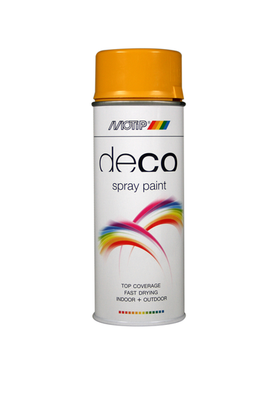 Motip spuitbus 400 ml - goudgeel