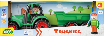 Lena Tractor con trailer y figura de juego