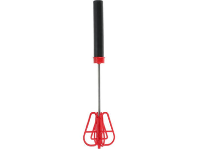 Eccellente frusta per casalinghi in plastica con acciaio inossidabile 26x6x6cm rossa