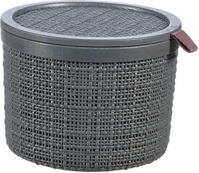 Cesta yute Curver redonda 2l gris oscuro