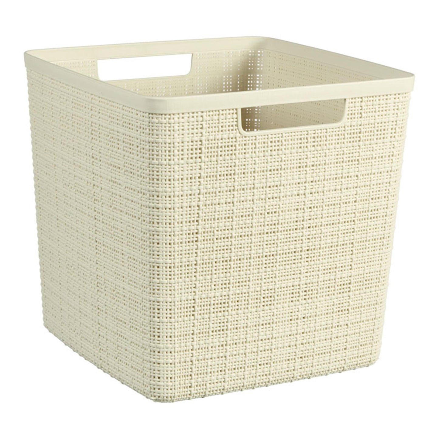 Curver jute mandje cube 17l offwhite