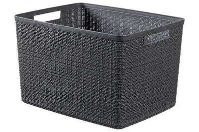 Cesta de yute de curvor 20 l antracita