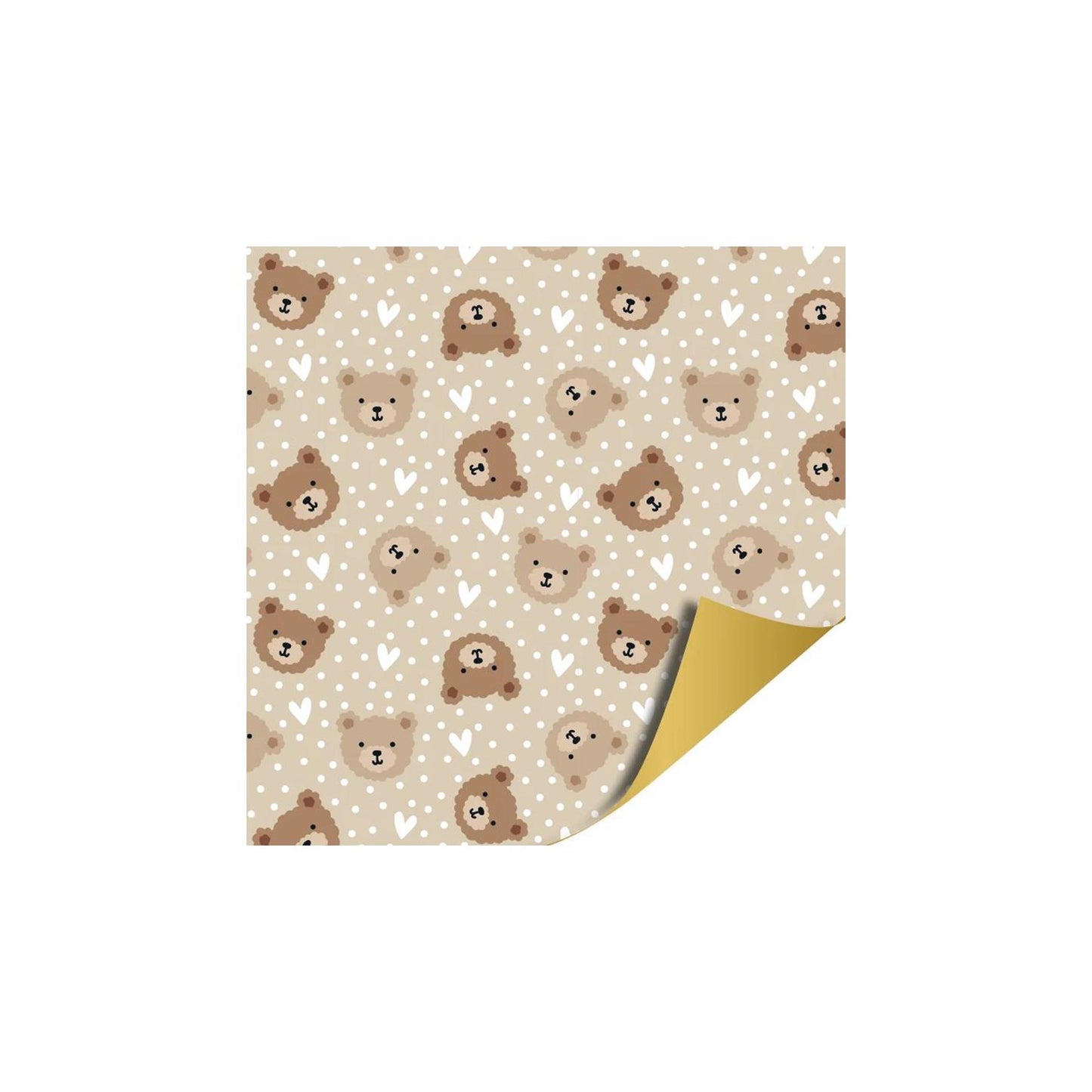 Rotolo da banco per registratore di cassa 50 cm 100 m orsetto beige