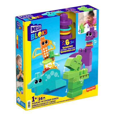 Mega Bloks Squeak n Chomps Dino's Construction Set, 24dlg.