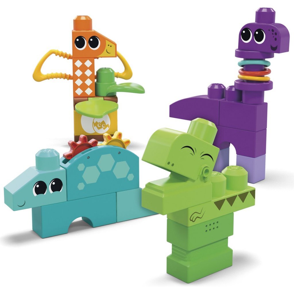 Mega Bloks Squeak N Chomps Dino's Construction Set, 24dlg.