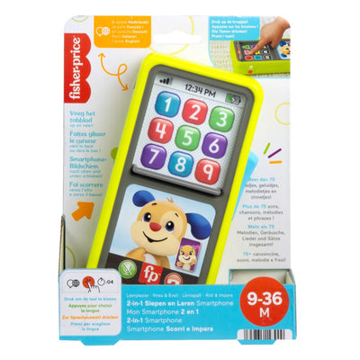 Fisher Price Learning Pleasure La risa Aprenda 2in1 Smartphone de cuero