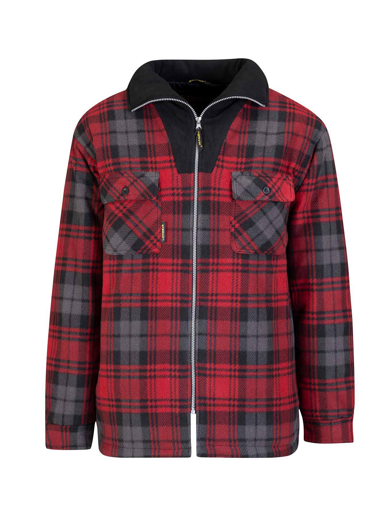 Gilet in pile da boscaiolo Storvik Products Stanley termo rosso nero 3XL