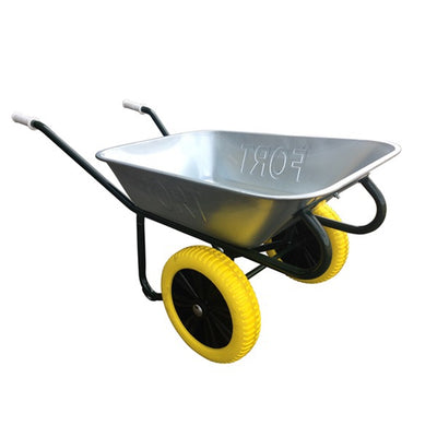 La carriola Fort Products da 90 litri zincata a 2 ruote non perde mai più