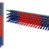 Producten veeborstel nylon blauwroodblauw 50x10cm