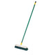 Escoba de cuadra 40cm plastico verde mango completo metal 150cm
