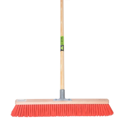 Scopa eurotool mm 60 cm porta bastone nylon rosso mm manico mm 150 cm