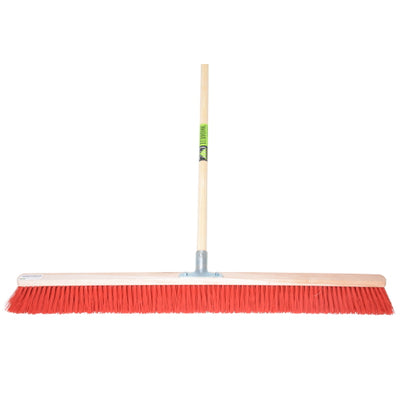 Scopa eurotool mm 100 cm porta bastone nylon rosso mm manico mm 150 cm
