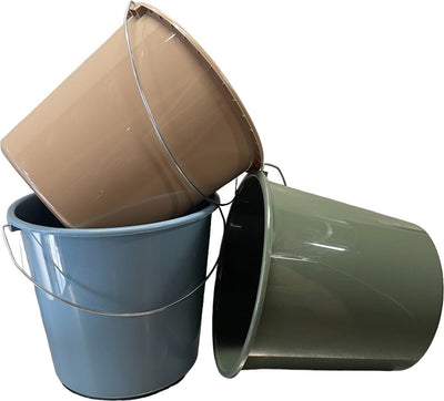 Cubo doméstico de plástico 5 litros eco colores | 25 piezas
