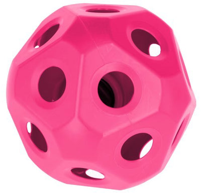 Pelota de juguete de alimentación rosa.