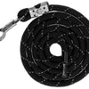 Producten halstertouw reflective blacksilver paniekhaak