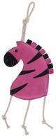 Zebra giocattolo a cavallo
