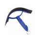 Cuchillo de sudor plástico curvado azul