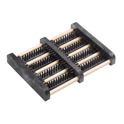 Foot sweeping brush with wood 34x27cm